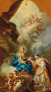 Le Mariage mystique de Sainte Catherine - Johann Georg Grasmair — visning af kunstværket
