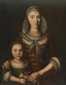 en ung kvinde og barn - Johann Georg Koch — visning af kunstværket