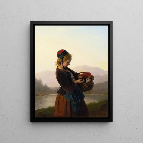 Tælle Mynterne - Johann Georg Meyer von Bremen — indrammet kunstværk på væggen
