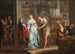 Alexandre, der genopliver Kampaspe for maleren Apelle - Johann Georg Platzer — visning af kunstværket