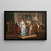 Alexandre, der genopliver Kampaspe for maleren Apelle - Johann Georg Platzer — indrammet kunstværk på væggen