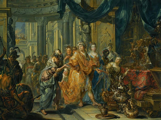 Crésus og Solon - Johann Georg Platzer — visning af kunstværket