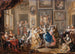 dansegalleri med paladsindretning - Johann Georg Platzer — visning af kunstværket