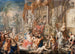 Scène de fontaine devant un palais - Johann Georg Platzer — visning af kunstværket