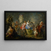 Les Plaisirs des Saisons Printemps - Johann Georg Platzer — indrammet kunstværk på væggen