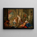 Les Plaisirs des saisons Sommer - Johann Georg Platzer — indrammet kunstværk på væggen
