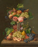 Naturmørke med frugt - Johann Georg Seitz — visning af kunstværket