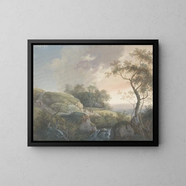 Le Matin - Johann Georg Wagner — indrammet kunstværk på væggen