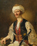 Portrait af en mand i orientalsk stil - Johann Grund — visning af kunstværket