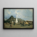 Place du Marché à Szolnok - Johann Gualbert Raffalt — indrammet kunstværk på væggen