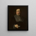 Portrait af en mand - Johann Heinrich Am Ende — indrammet kunstværk på væggen