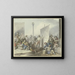 Bâtisseurs sur la Piazetta à Venise - Johann Heinrich Ramberg — indrammet kunstværk på væggen
