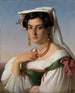 Portrait af Vittoria Caldoni - Johann Heinrich Richter — visning af kunstværket