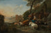 Familie af hyrder med flok, campende i et sydlandsk landskab - Johann Heinrich Roos — visning af kunstværket