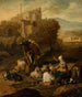 pastoral scene på baggrund af ruiner - Johann Heinrich Roos — visning af kunstværket