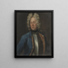 Portrait af Olof Strömstierna - Johann Heinrich Wedekind — indrammet kunstværk på væggen