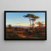 Vue de Rome depuis le Monte Mario - Johann Jakob Frey — indrammet kunstværk på væggen
