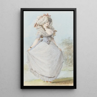 Johann Jakob Lutz - Edeldame in Kleidung des Rokoko.webp