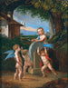 Putti, der skærper Cupids pil - Johann Jakob Metzler — visning af kunstværket