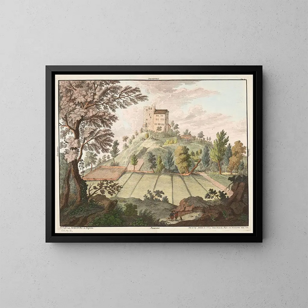 Château de Habsbourg - Johann Jakob Meyer — indrammet kunstværk på væggen