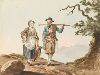 Johann Karl Mllener - Trachtenpaar am Murtensee.webp