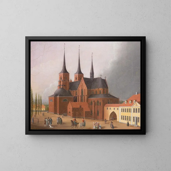 Roskilde Domkirke - Johann Karl Schultz — indrammet kunstværk på væggen