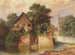 Idylle ved byens grøft - Johann Kautsky — visning af kunstværket
