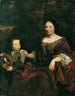 Portrait af familie - Johann Kupezky — visning af kunstværket