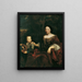 Portrait af familie - Johann Kupezky — indrammet kunstværk på væggen