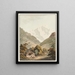 Vue du Jungfrauhorn - Johann Ludwig Aberli — indrammet kunstværk på væggen