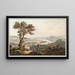 Vue de Karthaus vers le château de Stolzenfels - Johann Ludwig Bleuler — indrammet kunstværk på væggen