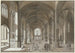 udsigt over kor og korbue i en gotisk kirke med tre skibe - Johann Ludwig Ernst Morgenstern — visning af kunstværket