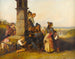et procession af Corpus Christi - Johann Matthias Ranftl — visning af kunstværket