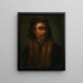Portrait af mand - Johann Melchior Roos — indrammet kunstværk på væggen