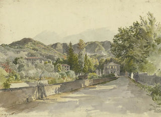 Entrée à Marglia Colla, Villa du Marquis Luchesimi - Johann Nepomuk Rauch — visning af kunstværket