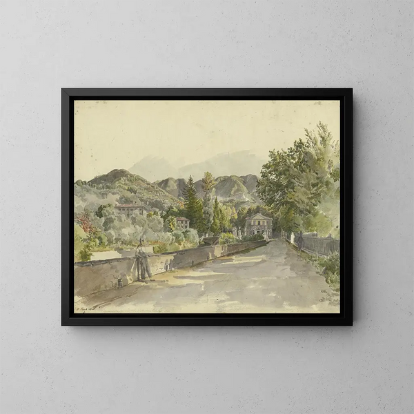 Entrée à Marglia Colla, Villa du Marquis Luchesimi - Johann Nepomuk Rauch — indrammet kunstværk på væggen