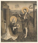 maleriet Kristus og Maria Magdalena i en lukket have - Johann Nepomuk Strixner — visning af kunstværket