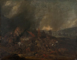 Kamp-scene - Johann Philip Lemke — visning af kunstværket