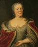 Portrait af Marie-Louise af Hesse-Cassel, kaldet MaaikeMeu, enke efter Frisiske statholder Jean-Guillaume Friso, prins af Orange-Nassau - Johann Philipp Behr — visning af kunstværket