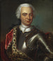 Portrait af en ung mand med cyrader og en rød kæbe omgivet af ermine - Johann Salomon Wahl — visning af kunstværket