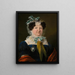 Portrait af Franziska Salesia Grevinde de Gleispach - Johann Wachtl — indrammet kunstværk på væggen