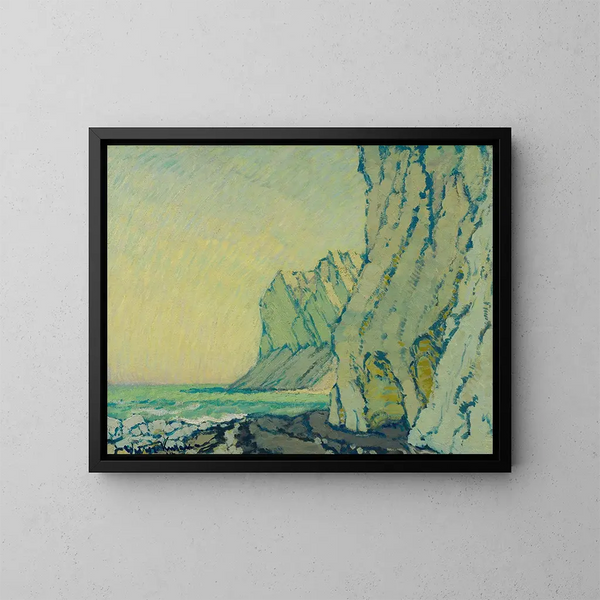 Falaises de la mer Baltique - Johann Walter-Kurau — indrammet kunstværk på væggen