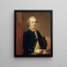 Portrait af Carl Justinien von Holzhausen - Johann Wilhelm Hoffnas — indrammet kunstværk på væggen