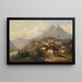 Vue sur le Pilatus med Tomlishorn - Johann Wilhelm Jankowski — indrammet kunstværk på væggen