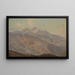 Vue sur les Montagnes - Johann Wilhelm Schirmer — indrammet kunstværk på væggen