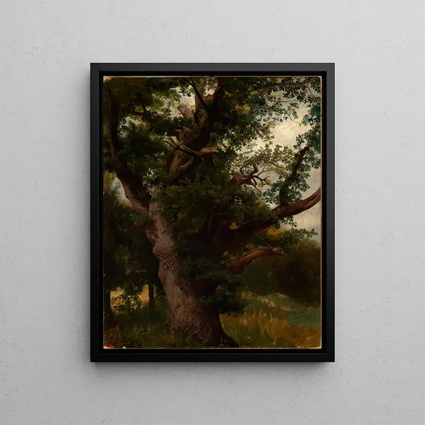 Eichbaum - Johann Wilhelm Schirmer — indrammet kunstværk på væggen