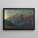 Massif rocheux sandsynligvis i Graubünden - Johann Wilhelm Schirmer — indrammet kunstværk på væggen