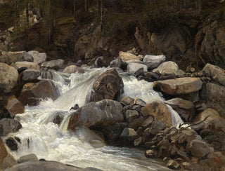 Johann Wilhelm Schirmer - Schweizer Gebirgsbach.webp