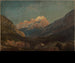 Schweizisches Berglandschafts-Kunsttryk mit Kapelle und entferntem schneebedecktem Gipfel - Johann Wilhelm Schirmer — visning af kunstværket
