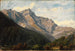 Schweizisches Berglandschafts-Kunsttryk mit dem Piz Beverin im Hintergrund - Johann Wilhelm Schirmer — visning af kunstværket